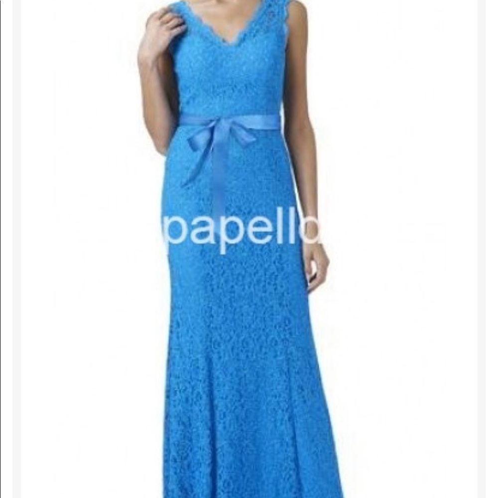 Adrianna Papell V-Neck Lace Dress - Picture 4 of 8